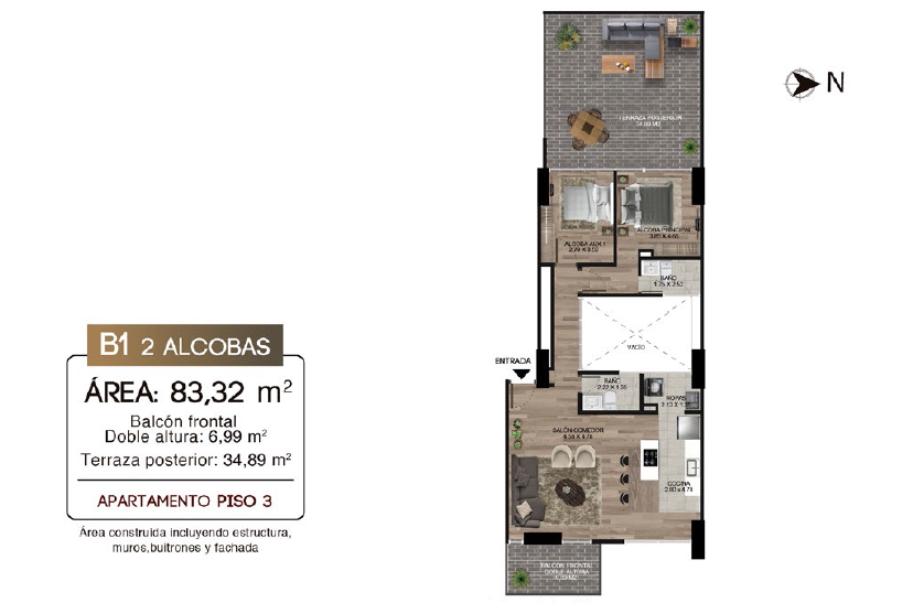 Monet - Proyecto de apartamentos en venta en Calazans - Medellin